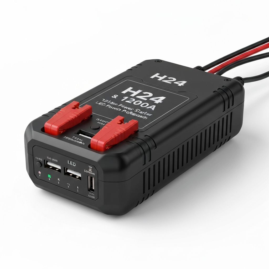 H24 - 12V/24V - 1200A PEAK, 23000mah Jump Starter